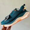 All-Weather Trail Performance Sneakers – Deep Teal / Cream / Orange