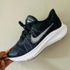 Performance Cushion Road Running Sneakers – Black / White