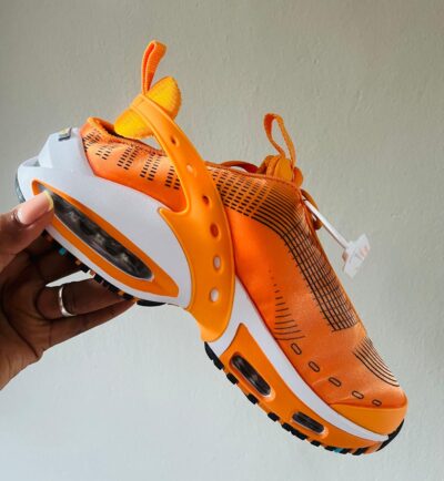 Air-Cushion Performance Running Shoes – Orange / White / Black