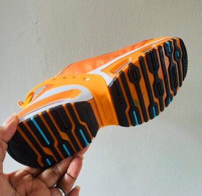 Air-Cushion Performance Running Shoes – Orange / White / Black