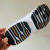 Performance Air-Cushion Running Sneakers – White / Black / Gold Accents